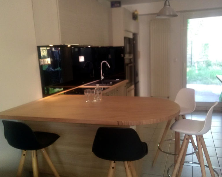 agencement cuisine plan travail baubuche contemporain moderne design